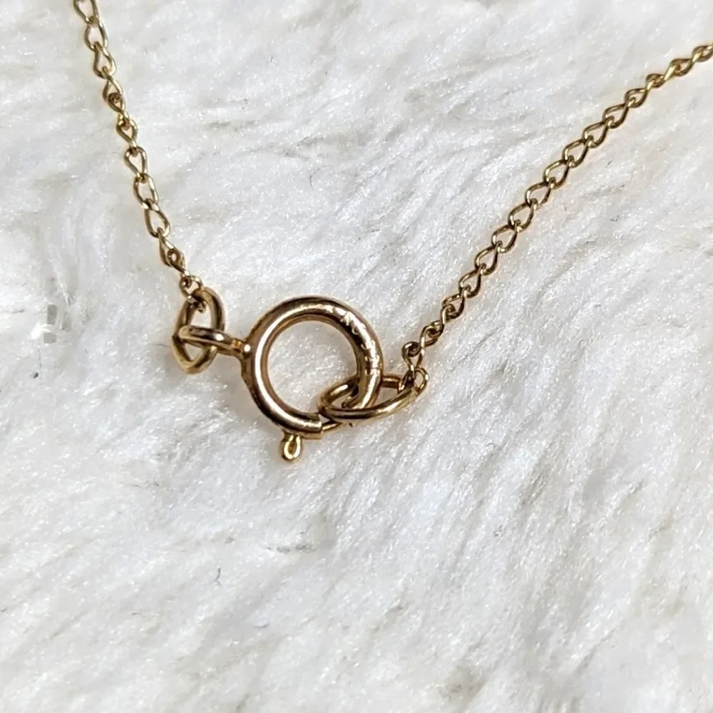 Heart Shaped Pendant w/ Clear & Pale Pink CZ's - Gold over Sterling Silver